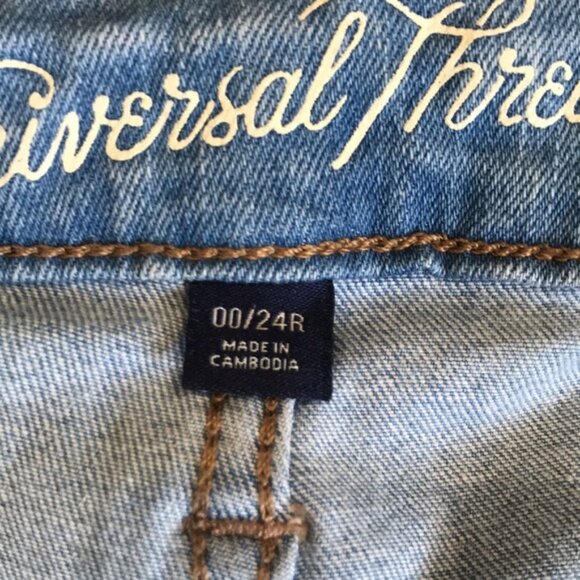Universal Thread Mid-Rise Skinny Jeans Size Junior 00 - Picture 4 of 10